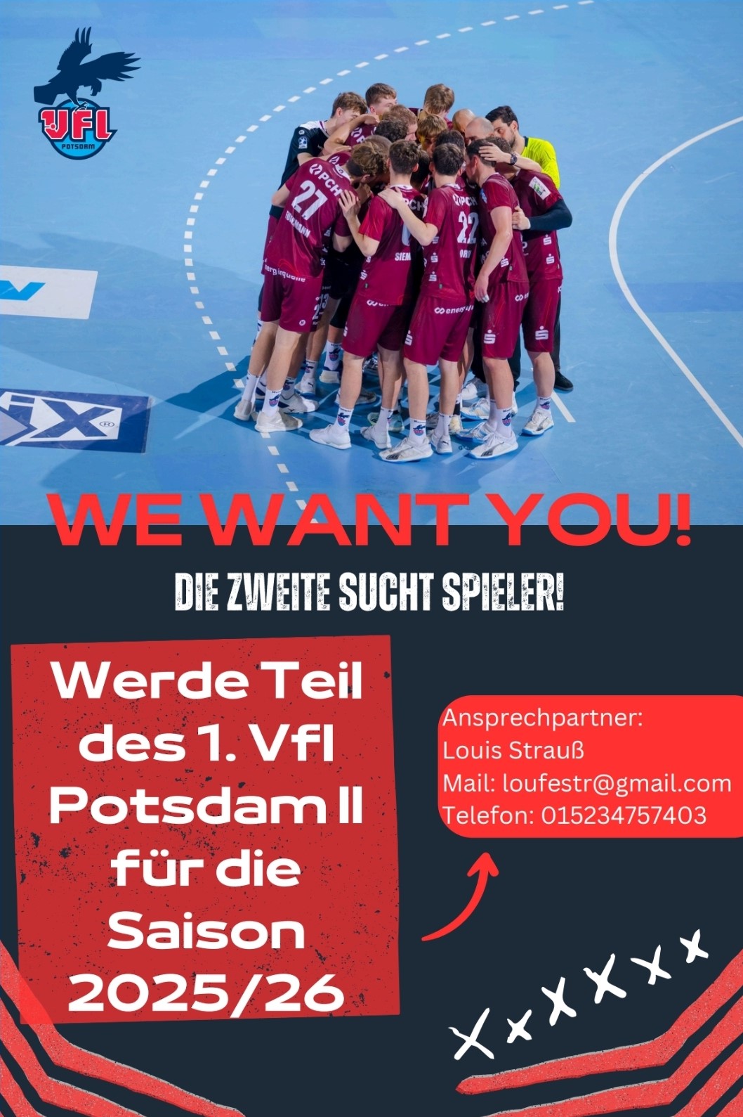 We Want You - 2. Männer VfL Potsdam We Want You - 2. Männer VfL Potsdam